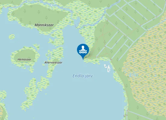 Map of Endla järve ujumiskoht