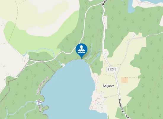 Map of Ähijärve Veski Lõkkekoha Ujumiskoht