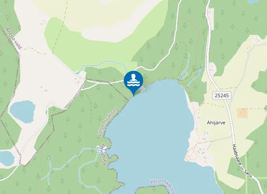 Map of Ähijärve Alakonnu Lõkkekoha Ujumiskoht