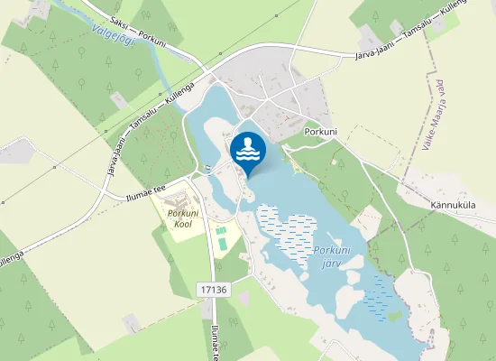Map of Porkuni ujumiskoht
