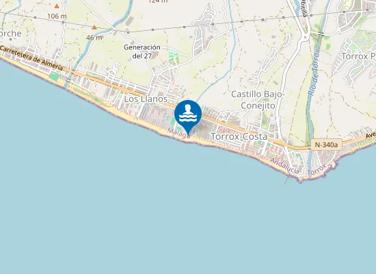 Map of Playa de Ferrara