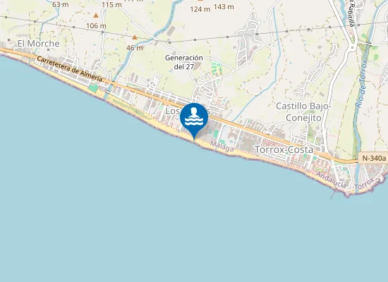 Map of Playa de las Lindes