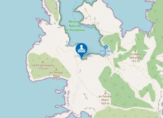 Map of Calas'Espalmador