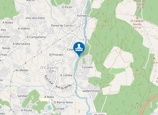 Map of Río A Pesqueira
