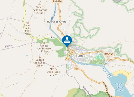 Map of Zona De Baño "El Arenal"