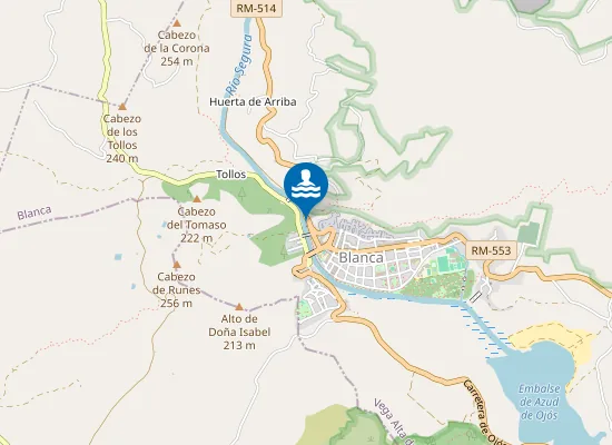 Map of Zona de Baño "Las Escanales"