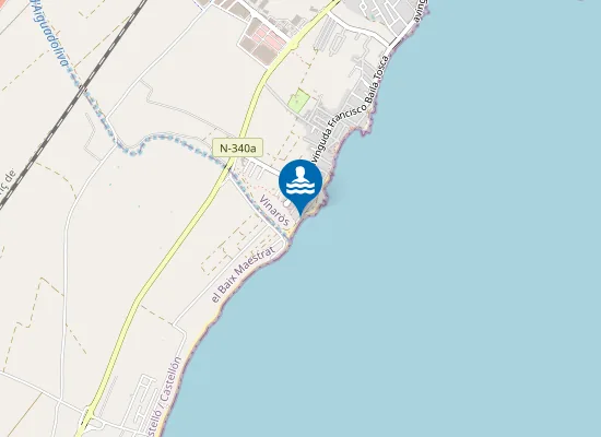 Map of Platja d'Aiguadoliva