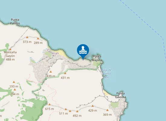 Map of Playa Majona