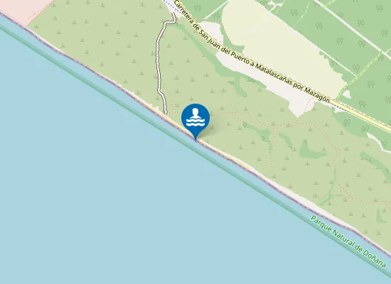 Map of Naturist Beach Playa Del Asperrillo