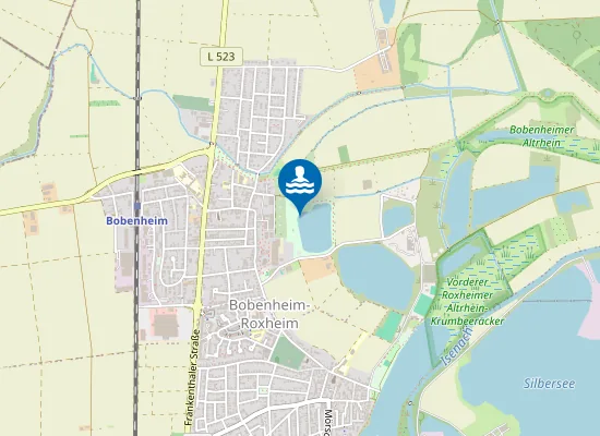 Map of NACHTWEIDEWEIHER BOBENHEIM ROXHEIM