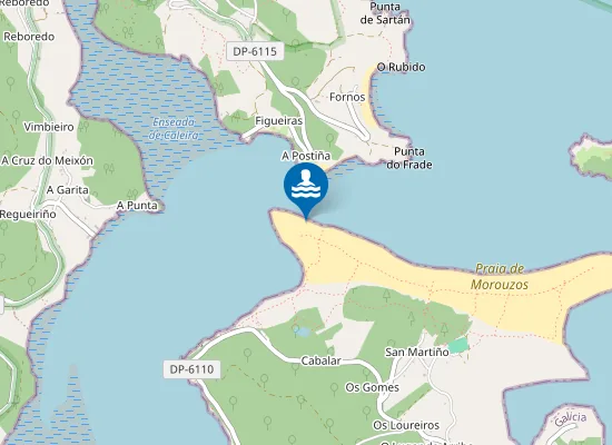 Map of Praia de Cabalar