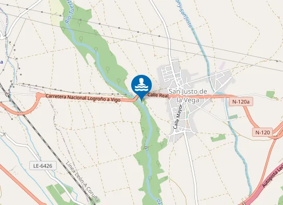 Map of Playa fluvial de San Justo de la Vega