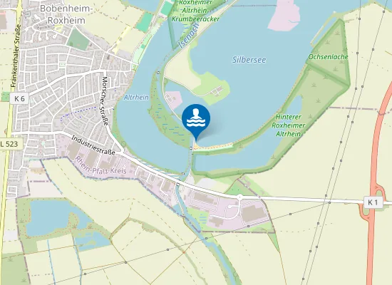 Map of SILBERSEE BOBENHEIM ROXHEIM