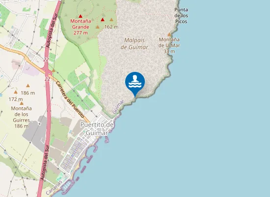 Map of Playa de Las Arenitas