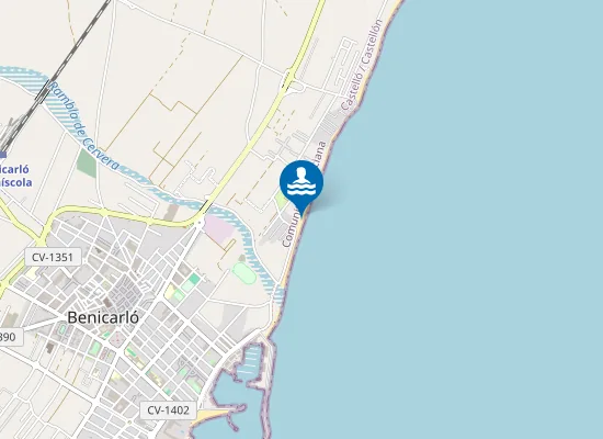 Map of Platja de la Mar Xica