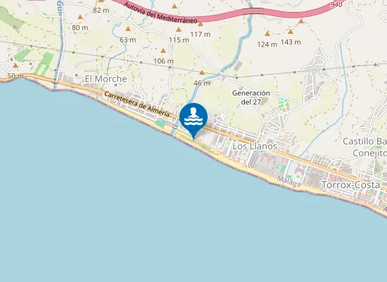 Map of Dunas de la Carraca