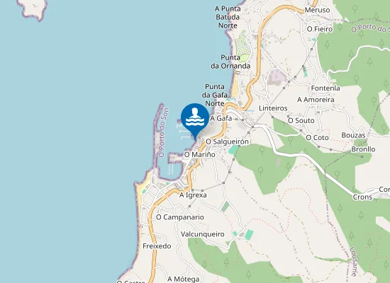 Map of Praia da Romera