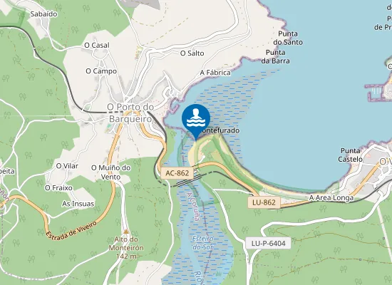 Map of Praia da Ponte