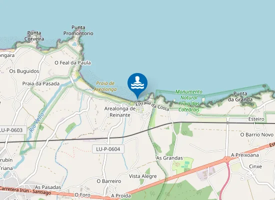 Map of Praia de Moledo