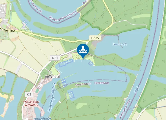 Map of Angelhofer Altrhein Campingplatz