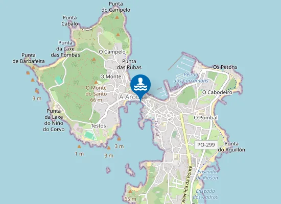 Map of Praia Da Ribeira Do Chazo