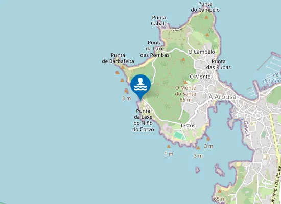 Map of Praia De Trefeso