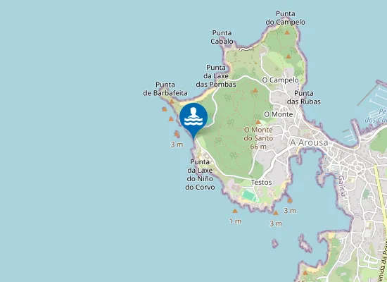 Map of A Praíña do Trefeso do Norte