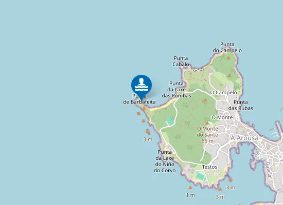 Map of A Praíña do Con Meán