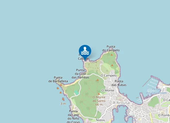 Map of Praia Da Escorregadoira