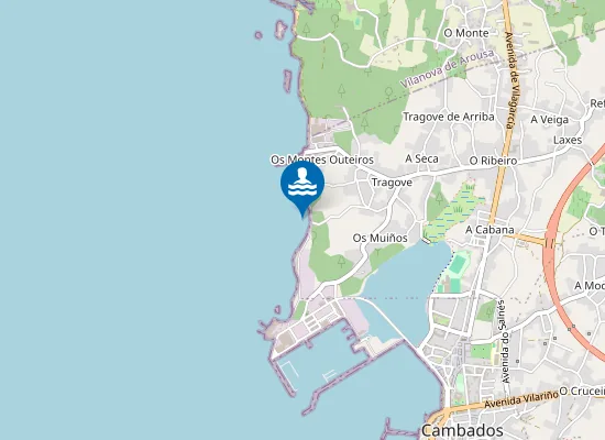 Map of Praia das Suasrozas