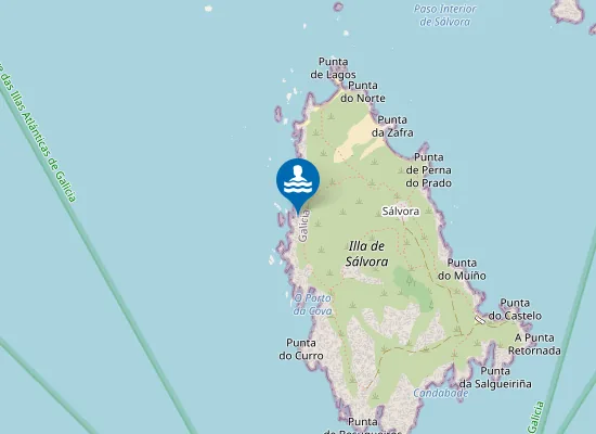 Map of Praia dos Espiños