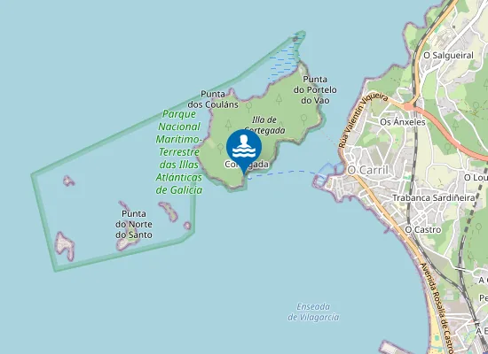 Map of Praia De Nosa Señora
