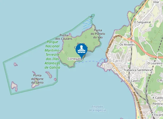 Map of Praia do Espiñeiro