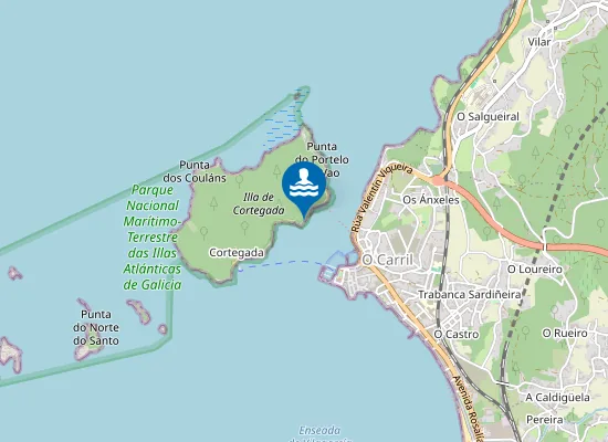 Map of Praia da Roza do Sur