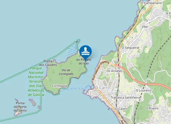 Map of Praia Do Vao Do Norte