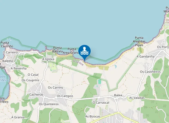 Map of Praia do Con do Pardal