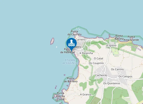 Map of Praia de Pedregal