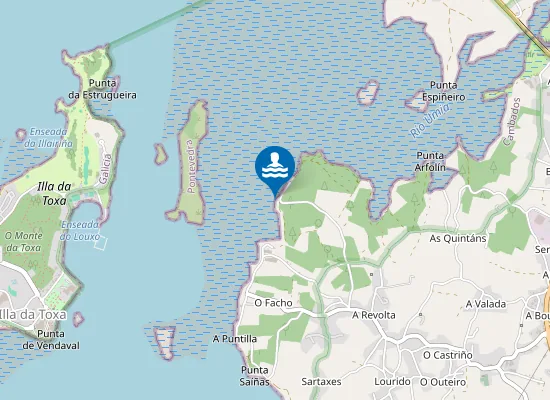 Map of Praia de Correlo