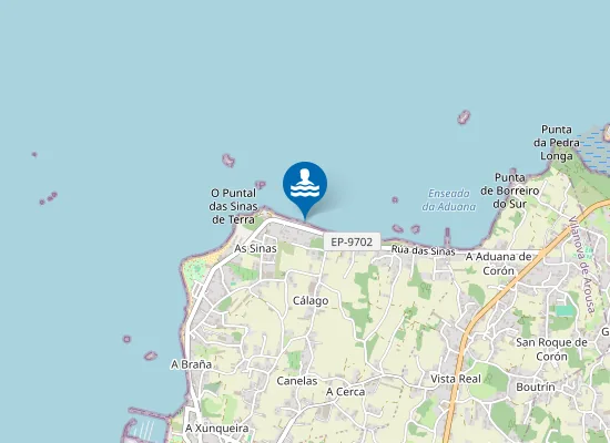 Map of Praia da Ribeira das Rozas