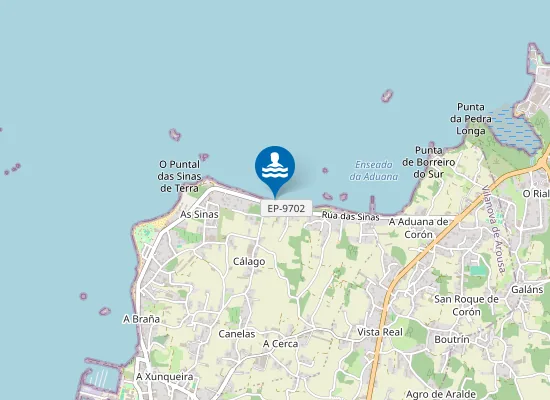 Map of Praia de Catro Cordas