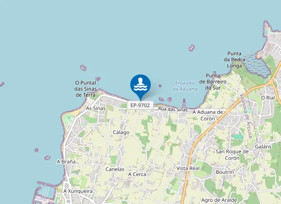 Map of Praia da Ribeira do Boqueiro