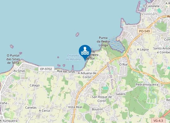Map of O Areeiro de Borreiro