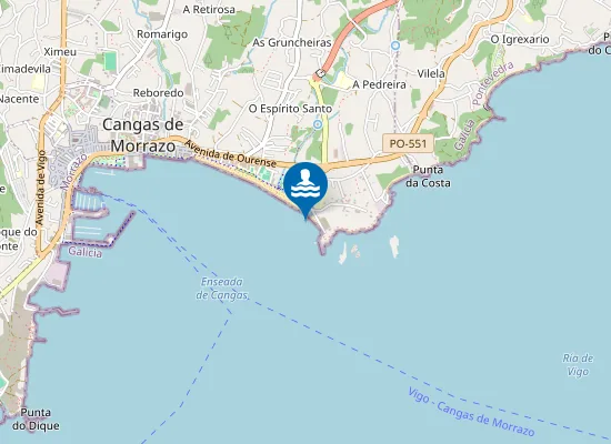 Map of As Areas Gordas