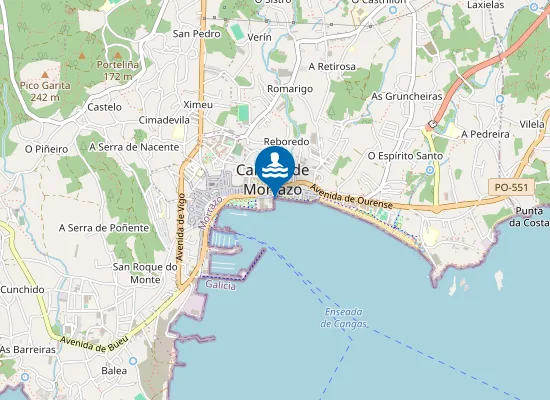 Map of Praia da Ribeira do Secadouro
