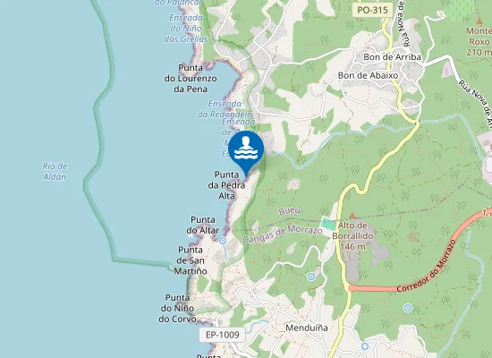 Map of Praia de Rebentóns