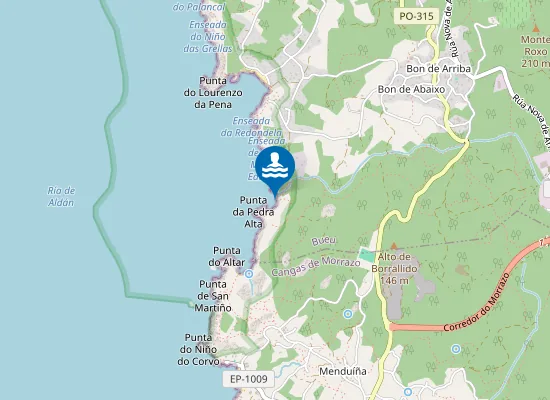 Map of A Praia Vella