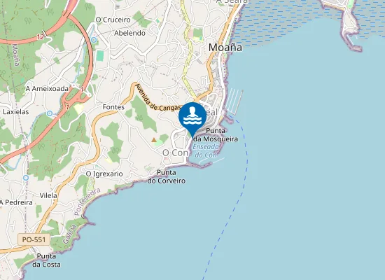 Map of Praia do Cristo
