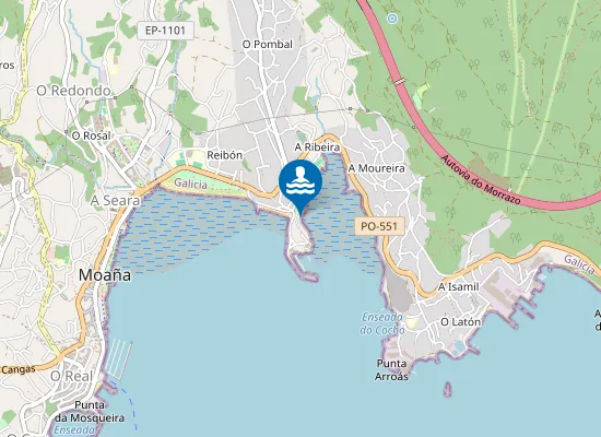 Map of Praia do Pico