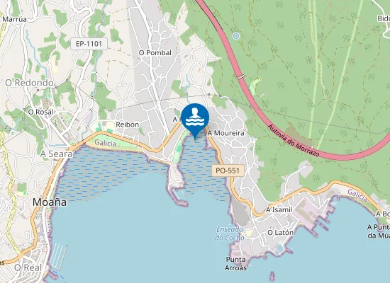 Map of Praia de Meira