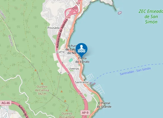 Map of Praia Do Estralo